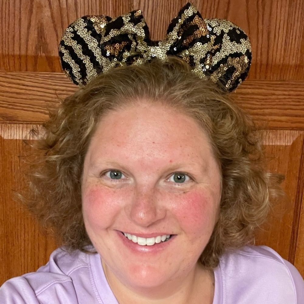 Handmade sequin animal Kingdom Minnie mouse ears​